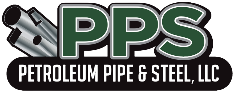 Petroleum Pipe and Steel logo - green, white, and black